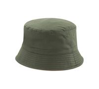 Beechfield Men's Reversible Bucket Hat in Olive | Size: S/M Beechfield Olive S/M