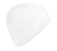 Beechfield Men's Rib Knit Beanie in White Beechfield White One Size
