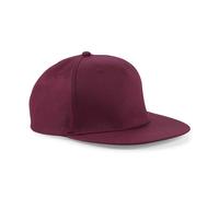 Beechfield Men's Snapback Cap in Burgundy Beechfield Burgundy One Size