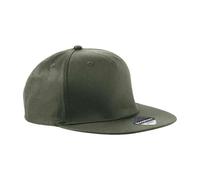 Beechfield Men's Snapback Cap in Dark Olive Beechfield Dark Olive One Size