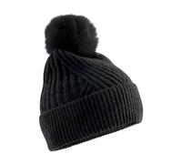 Beechfield Men's Snow Luxe Beanie in Black Beechfield Black One Size