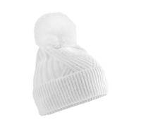 Beechfield Men's Snow Luxe Beanie in White Beechfield White One Size