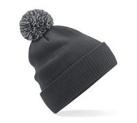 Beechfield Men's Snowstar Beanie in Grey Beechfield Grey One Size