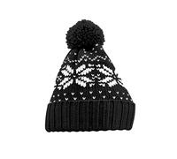 Beechfield Men's Snowstar Fair Isle Beanie in Black Beechfield Black One Size