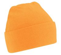 Beechfield Men's Soft Feel Knitted Winter Hat in Burnt Orange Beechfield Burnt Orange One Size