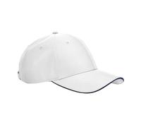 Beechfield Men's Team Sports-Tech Baseball Cap in White Beechfield White One Size