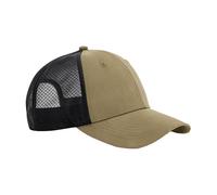 Beechfield Men's Technical Mesh Trucker Cap in Light Brown Beechfield Light Brown One Size