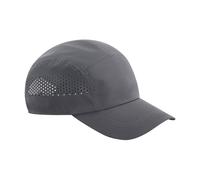 Beechfield Men's Technical Running Baseball Cap in Mid Grey Beechfield Mid Grey One Size