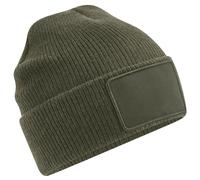 Beechfield Men's Thinsulate Removable Patch Beanie in Green Beechfield Green One Size