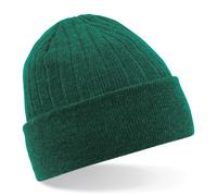 Beechfield Men's Thinsulate Thermal Winter Ski Beanie Hat in Bottle Green Beechfield Bottle Green One Size