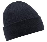 Beechfield Men's Thinsulate Thermal Winter Ski Beanie Hat in Dark Grey Beechfield Dark Grey One Size