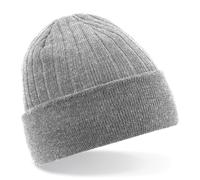 Beechfield Men's Thinsulate Thermal Winter Ski Beanie Hat in Grey Beechfield Grey One Size