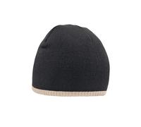 Beechfield Men's Two Tone Knitted Beanie in Black Beechfield Black One Size