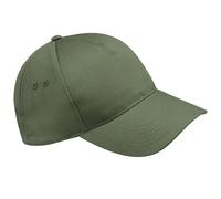 Beechfield Men's Ultimate 5 Panel Baseball Cap in Dark Olive Beechfield Dark Olive One Size