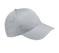 Beechfield Men's Ultimate 5 Panel Baseball Cap in Light Grey Beechfield Light Grey One Size