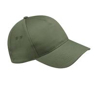 Beechfield Men's Ultimate 5 Panel Cap in Dark Olive Beechfield Dark Olive One Size