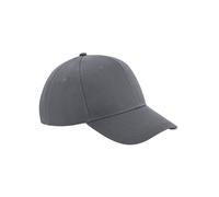 Beechfield Men's Ultimate 6 Panel Cap in Dark Grey Beechfield Dark Grey One Size