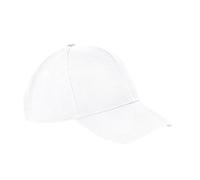 Beechfield Men's Ultimate 6 Panel Cap in White Beechfield White One Size