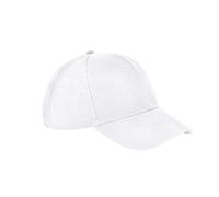 Beechfield Men's Ultimate 6 Panel Cap in White Beechfield White One Size