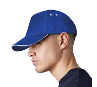 Beechfield Men's Ultimate Sandwich Peak Cap in Blue Beechfield Blue One Size