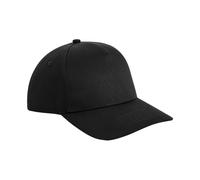 Beechfield Men's Urbanwear 5 Panel Snapback Cap in Black Beechfield Black One Size