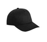 Beechfield Men's Urbanwear 5 Panel Snapback Cap in Black Beechfield Black One Size