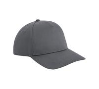 Beechfield Men's Urbanwear 5 Panel Snapback Cap in Dark Grey Beechfield Dark Grey One Size