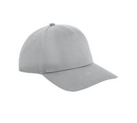 Beechfield Men's Urbanwear 5 Panel Snapback Cap in Light Grey Beechfield Light Grey One Size