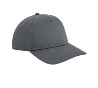 Beechfield Men's Urbanwear 5 Panel Snapback Cap in Mid Grey Beechfield Mid Grey One Size