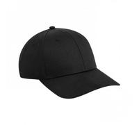 Beechfield Men's Urbanwear 6 Panel Snapback Cap in Black Beechfield Black One Size
