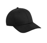 Beechfield Men's Urbanwear 6 Panel Snapback Cap in Black Beechfield Black One Size