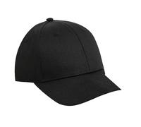 Beechfield Men's Urbanwear 6 Panel Snapback Cap in Black Beechfield Black One Size