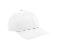 Beechfield Men's Urbanwear 6 Panel Snapback Cap in White Beechfield White One Size
