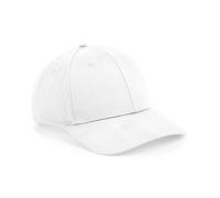 Beechfield Men's Urbanwear 6 Panel Snapback Cap in White Beechfield White One Size