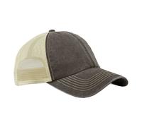 Beechfield Men's Vintage 6 Panel Trucker Cap in Dark Brown Beechfield Dark Brown One Size