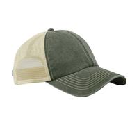 Beechfield Men's Vintage 6 Panel Trucker Cap in Dark Green Beechfield Dark Green One Size