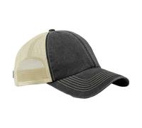 Beechfield Men's Vintage 6 Panel Trucker Cap in Dark Grey Beechfield Dark Grey One Size