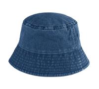 Beechfield Men's Vintage Bucket Hat in Mid Blue | Size: S/M Beechfield Mid Blue S/M