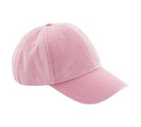 Beechfield Men's Vintage Low Profile Baseball Cap in Light Pink Beechfield Light Pink One Size
