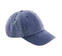 Beechfield Men's Vintage Low Profile Baseball Cap in Mid Blue Beechfield Mid Blue One Size