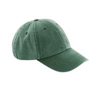 Beechfield Men's Vintage Low Profile Cap in Bottle Green Beechfield Bottle Green One Size