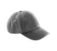 Beechfield Men's Vintage Low Profile Cap in Dark Grey Beechfield Dark Grey One Size