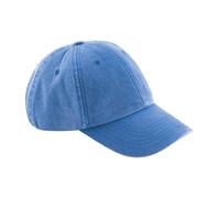 Beechfield Men's Vintage Low Profile Cap in Mid Blue Beechfield Mid Blue One Size