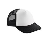Beechfield Men's Vintage Snapback Trucker Cap in Black Beechfield Black One Size