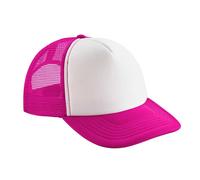 Beechfield Men's Vintage Snapback Trucker Cap in Fuchsia Beechfield Fuchsia One Size