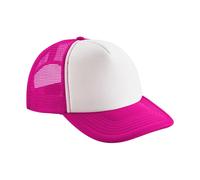 Beechfield Men's Vintage Snapback Trucker Cap in Fuchsia Beechfield Fuchsia One Size