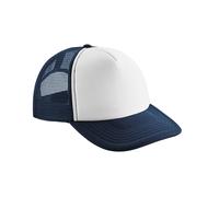 Beechfield Men's Vintage Snapback Trucker Cap in Mid Navy Beechfield Mid Navy One Size