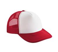 Beechfield Men's Vintage Snapback Trucker Cap in Red Beechfield Red One Size