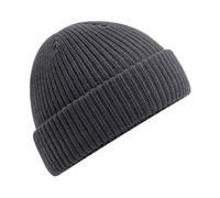 Beechfield Men's Water Repellent Beanie in Mid Grey Beechfield Mid Grey One Size