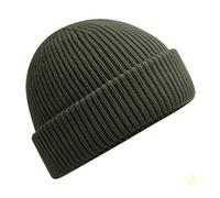 Beechfield Men's Wind Resistant Beanie in Dark Olive Beechfield Dark Olive One Size